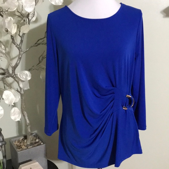 Liz Claiborne Tops - LIZ CLAIBORNE RAY BLUE TOP